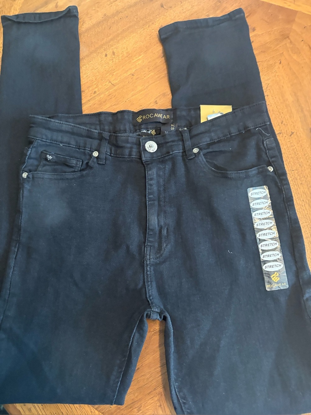 Rocawear Stretch Denim Jeans — Black, Size 32/32, NWT